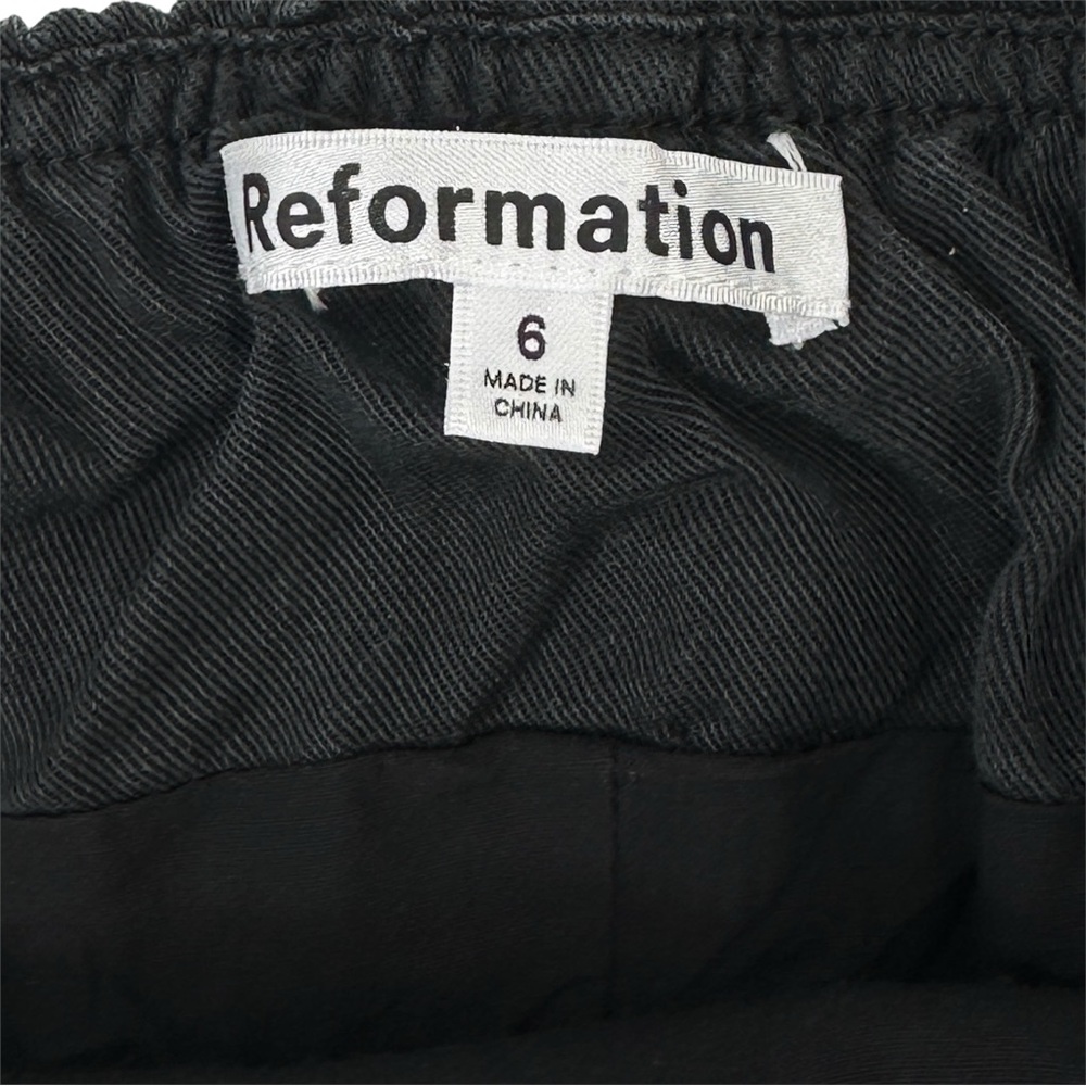 Reformation Tonya Top - Black Strapless Blazer Style Blouse Shirt Top sz 6 - Picture 9 of 13